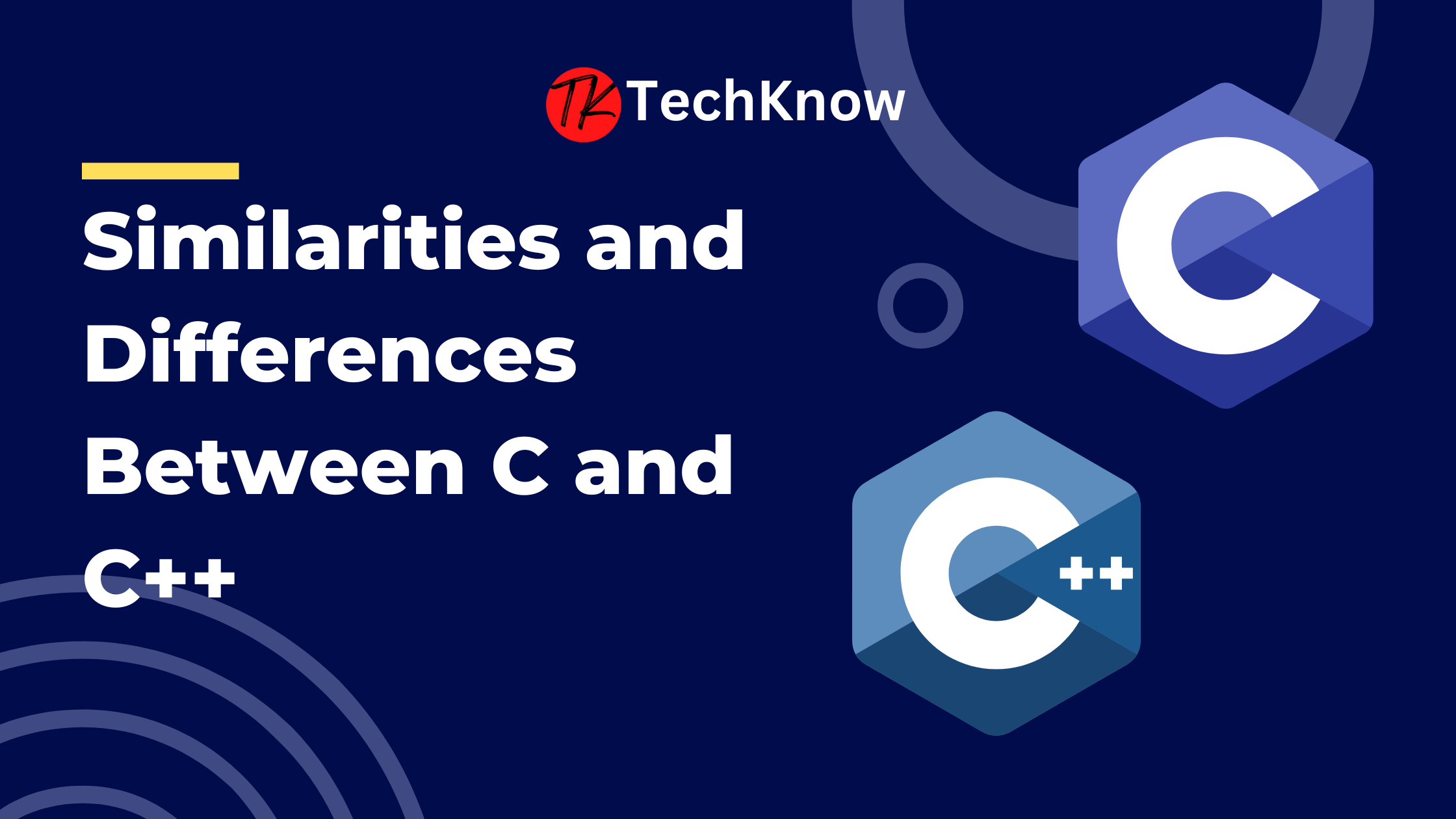 similarities and differences between c and c++